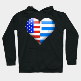 Half American Half Uraguyan - Gift for Uraguyan From Uruguay Hoodie